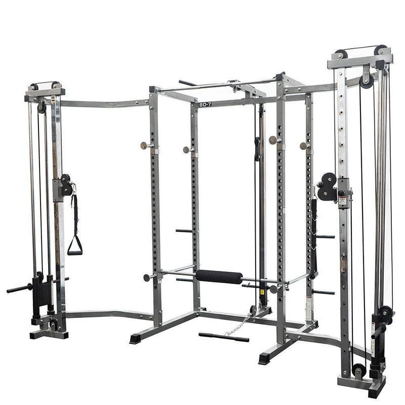 Load image into Gallery viewer, Valor Fitness BD-7BCC, Power Rack with Lat Pull &amp; Cable Crossover Attachments
