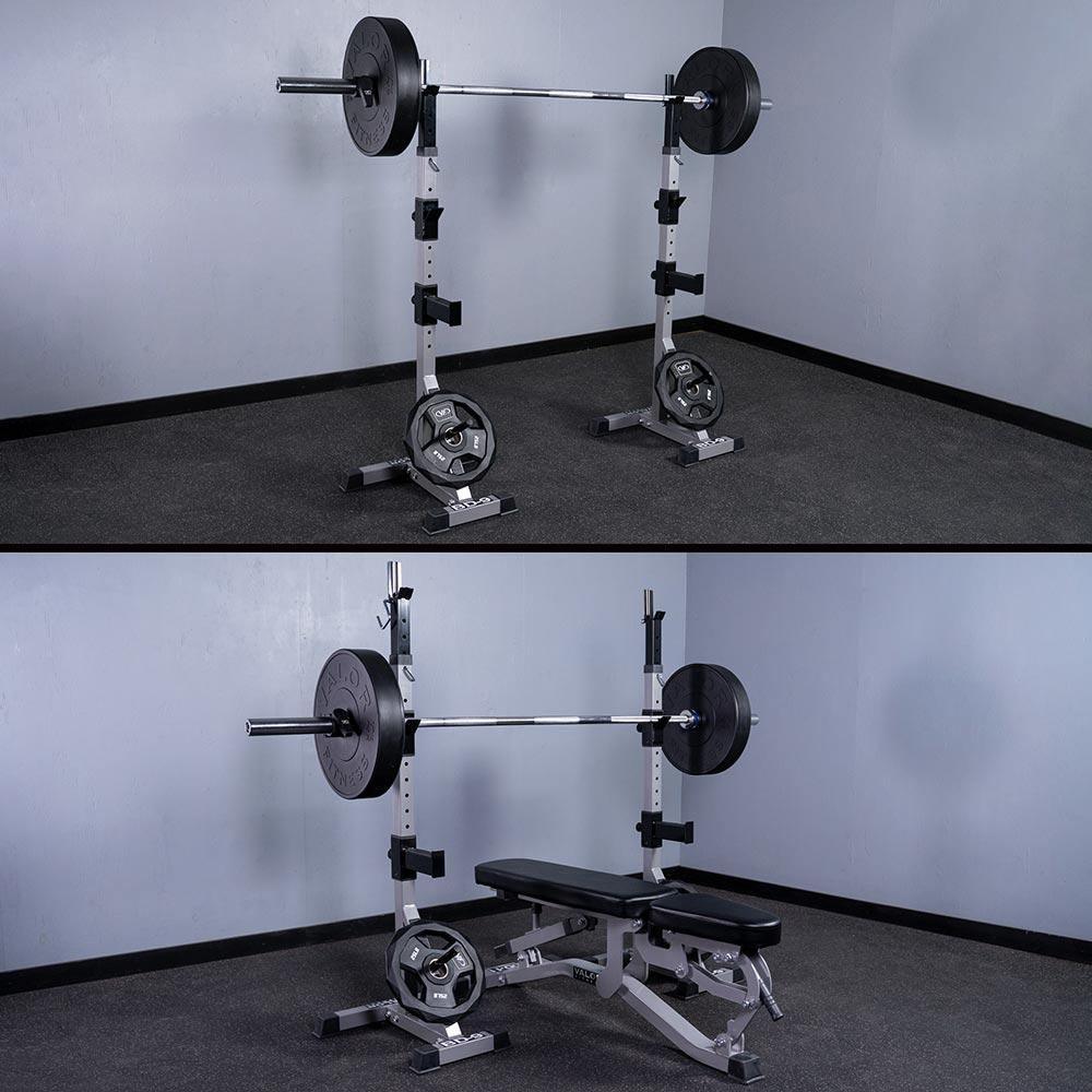 Valor Fitness BD-2 Independent Bench Press Stands, Pewter, Free-Weight  Racks -  Canada