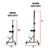 Valor Fitness BD-9, Squat Stands