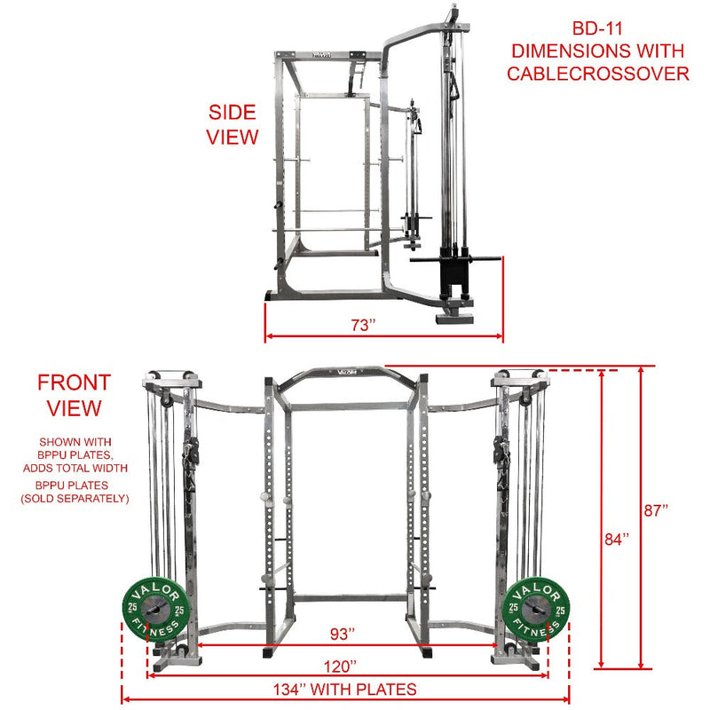 Cable Crossover Attachment for 2.5