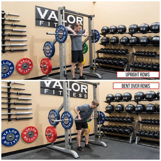 Valor Fitness BE-11 Smith - Estante para sentadillas con clavijas de  almacenamiento de placas olímpicas