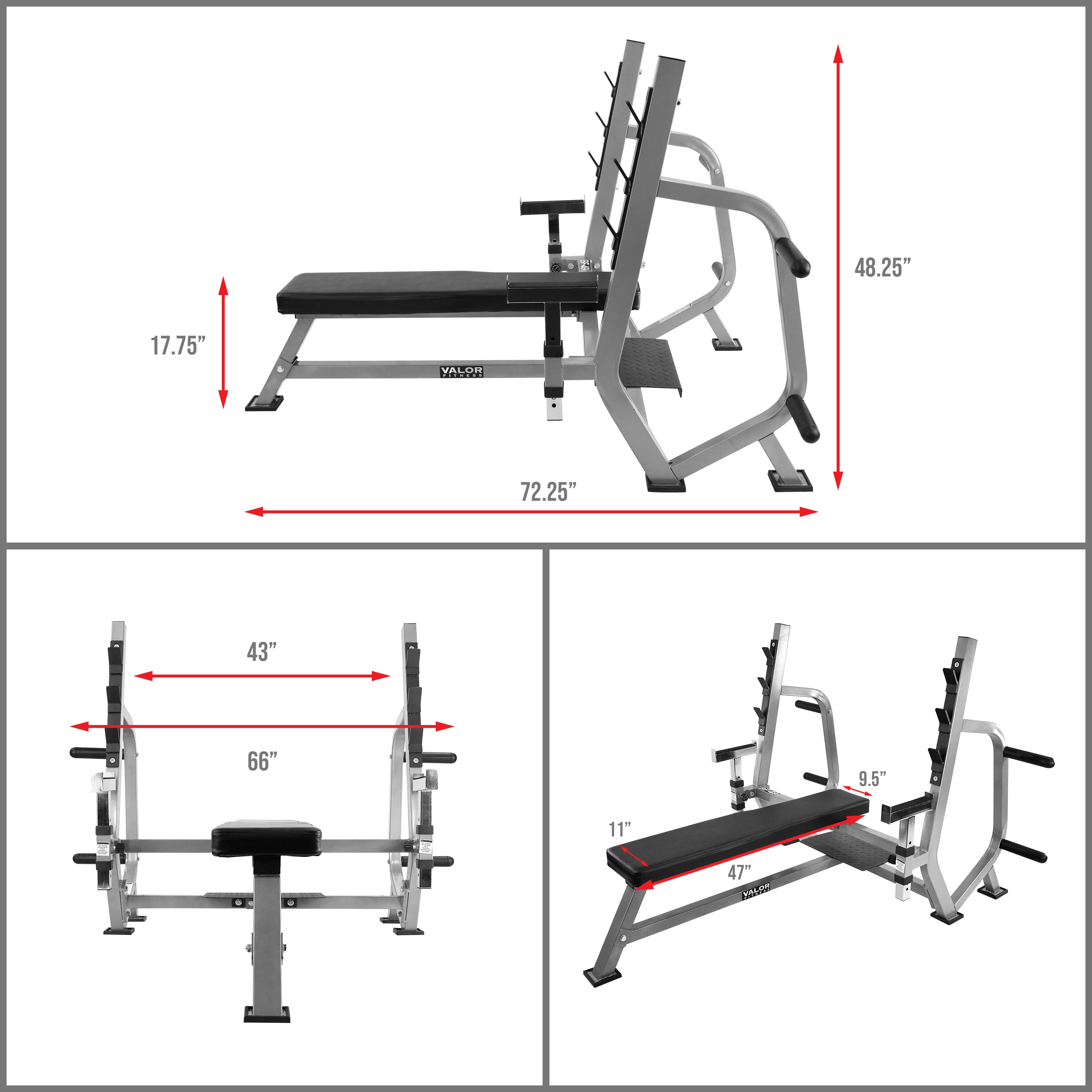 Bench Press Dimensions