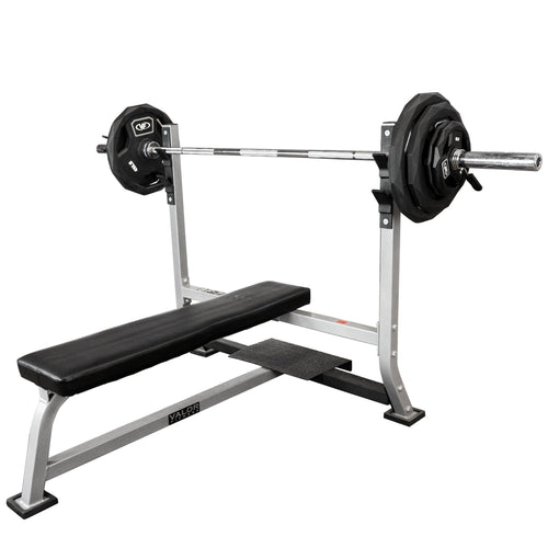 Valor Fitness BF-7B200, Olympic Bench Bundle w/ Barbell & Olympic Plates