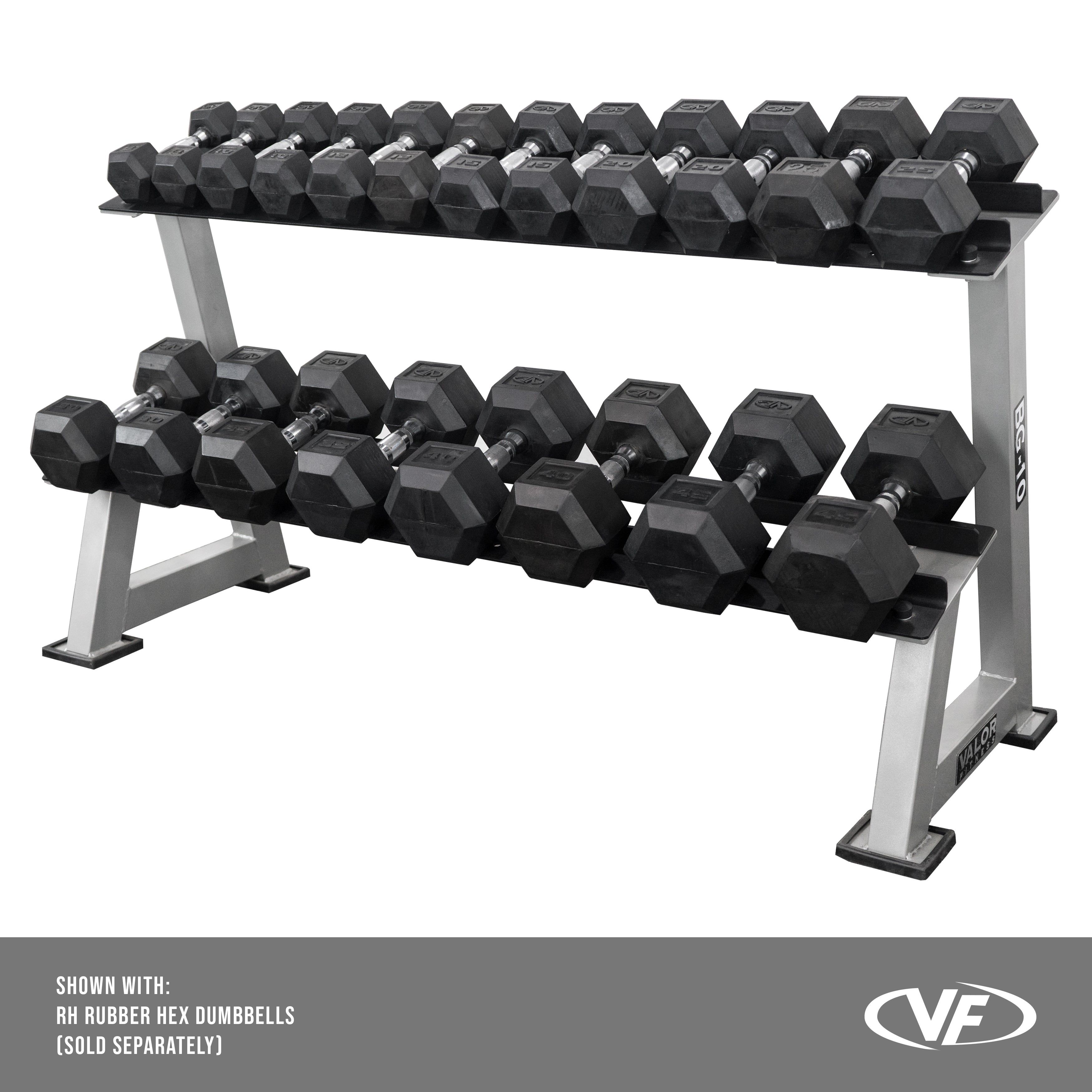 Valor Fitness BG 10 6 Pair Dumbbell Rack