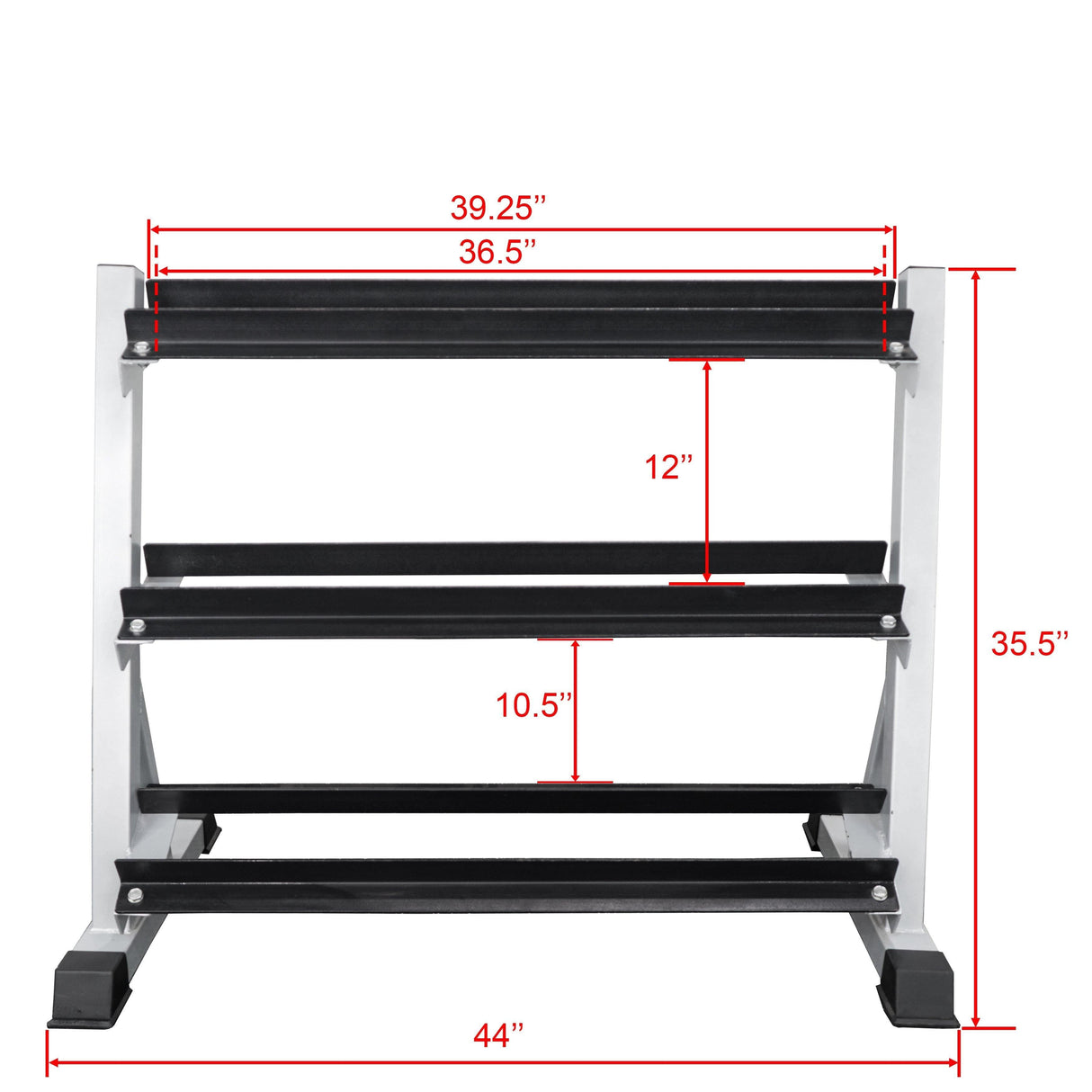 Valor Fitness BG-12, 3-Tier Dumbbell Rack