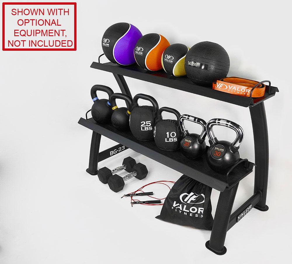 2-Tier Kettlebell Storage Rack – Valor Fitness - Main Image