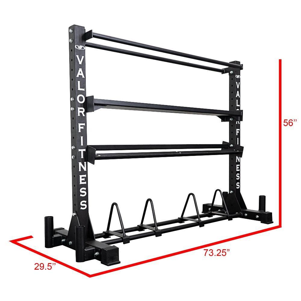 Multifunctional Storage Rack , 4-Tier | Valor Fitness BG-62