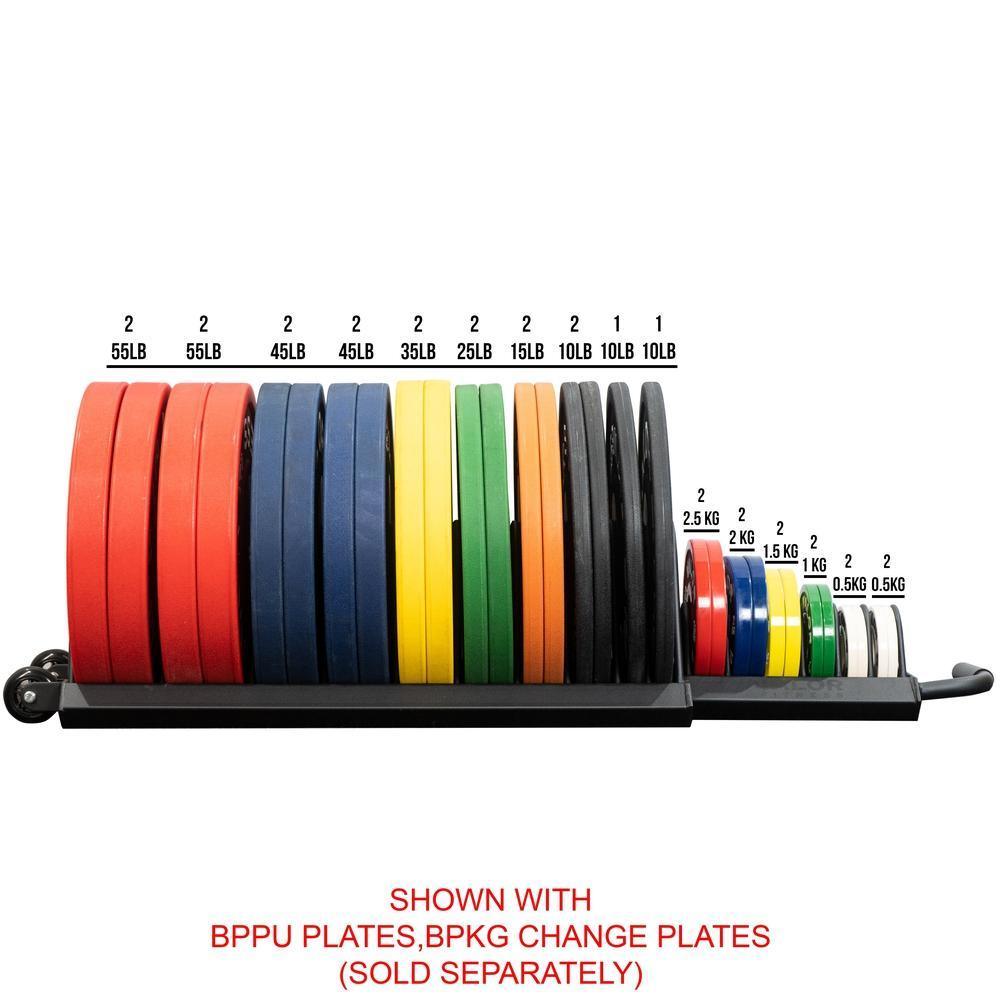 Horizontal bumper plate online rack