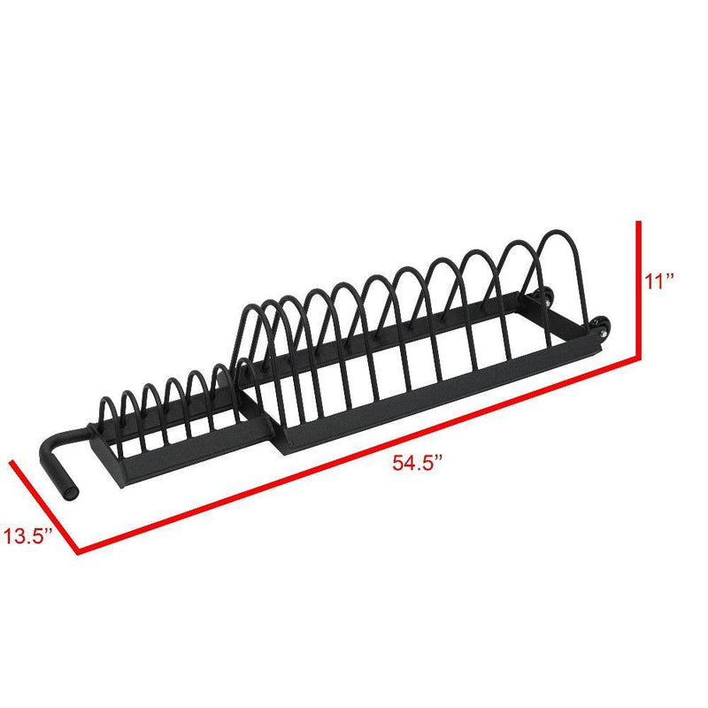 Horizontal Weight Plate Rack - Space-Saving Storage – Valor Fitness