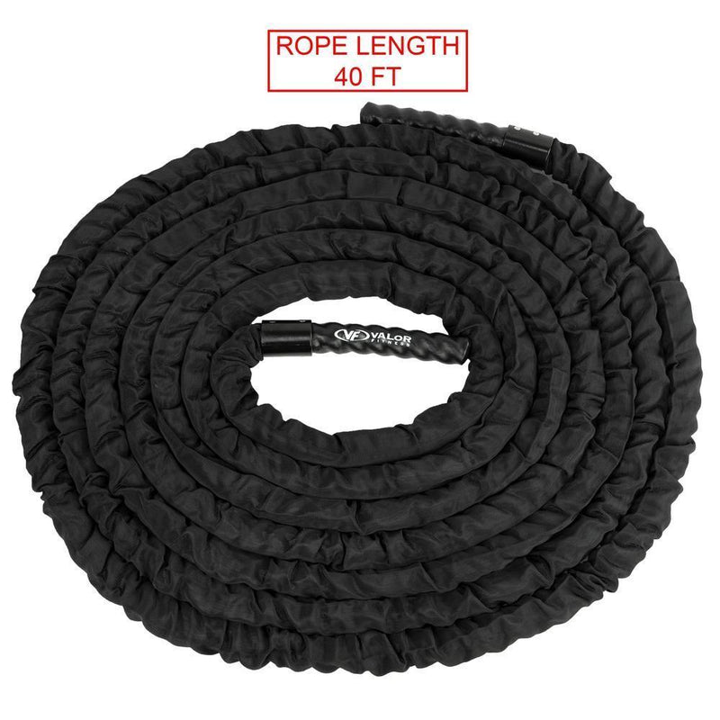 Reebok Battle Rope 18 ft, Size: One size, Black