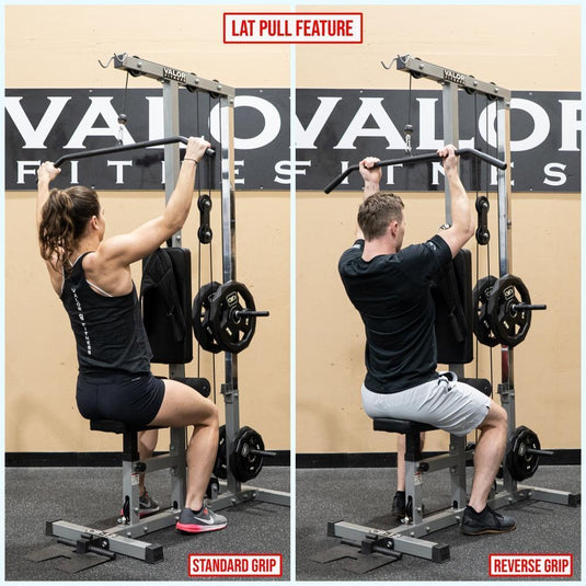 Rope lat pull-down exercise instructions and video