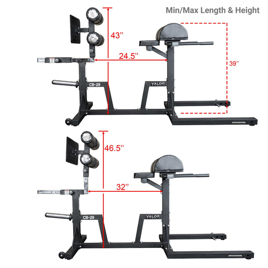 Valor Fitness CB-29 GHD Machine, Empower Your Leg Workouts
