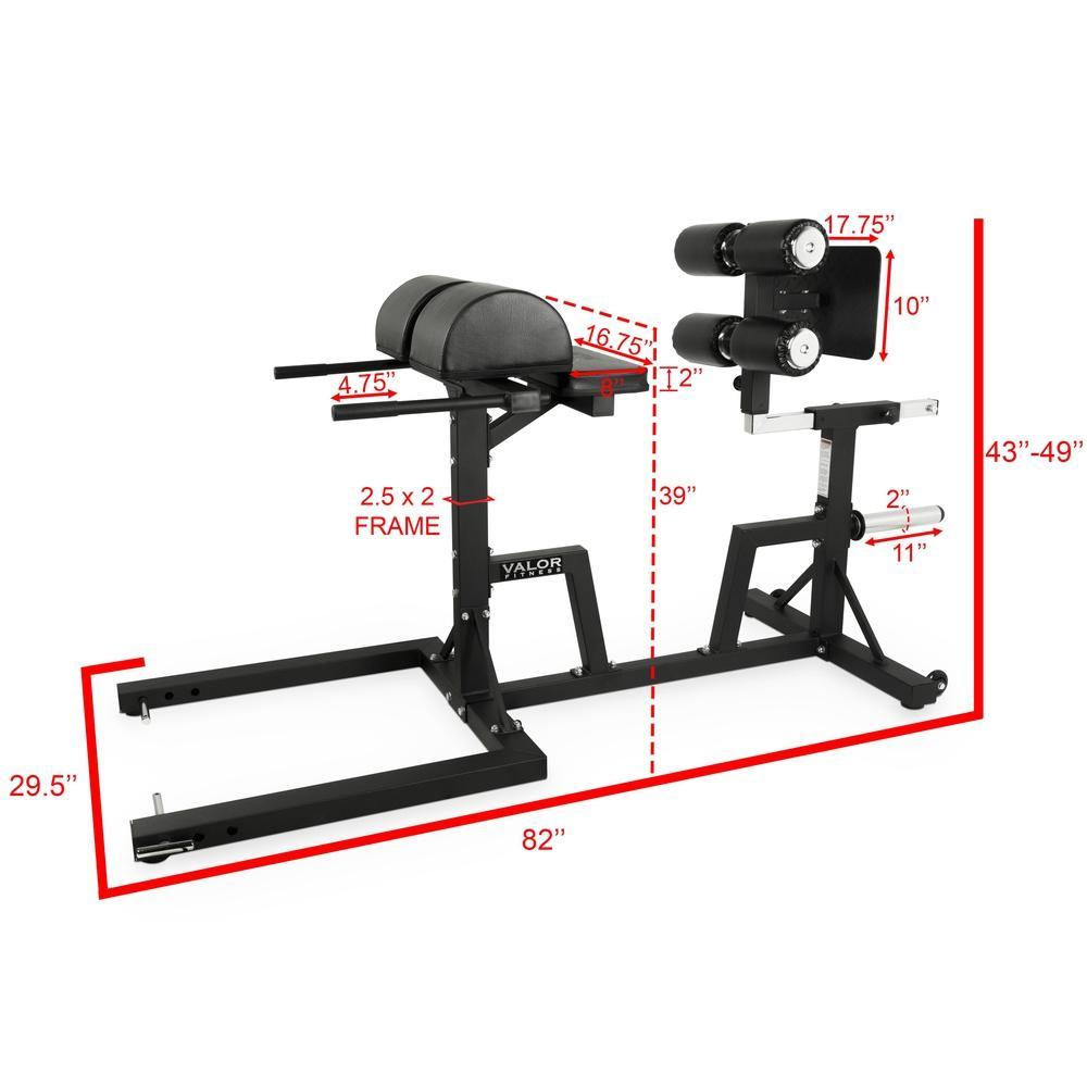 Valor Fitness CB-29, Adjustable Glute and Ham Developer (GHD)