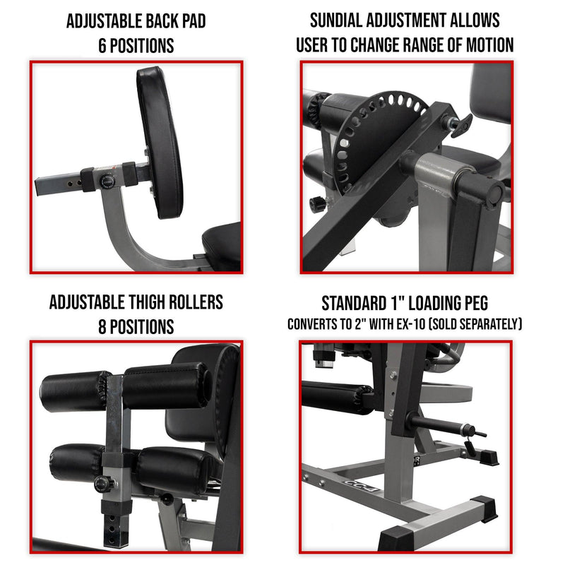 Load image into Gallery viewer, Valor Fitness CC-4, Adjustable Leg Curl/Extension Machine
