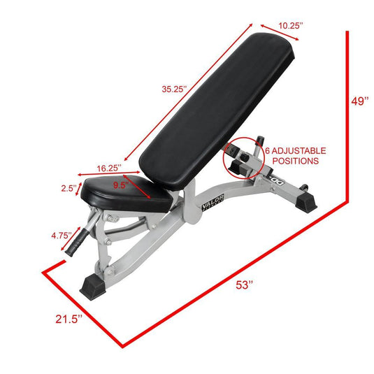 Valor Fitness DD-11, Adjustable Weight Bench