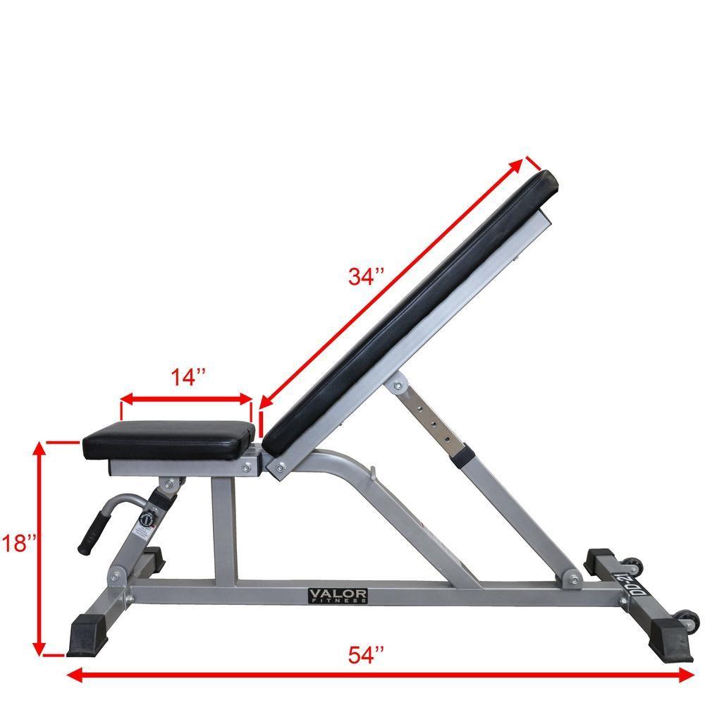 Valor Fitness DD-21, Adjustable Weight Bench