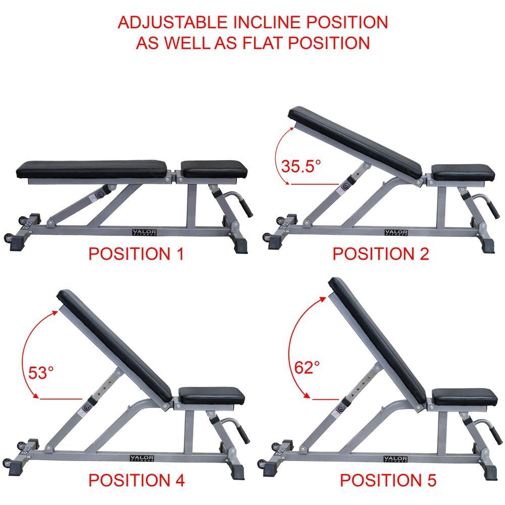 Valor Fitness DD-21, Adjustable Weight Bench