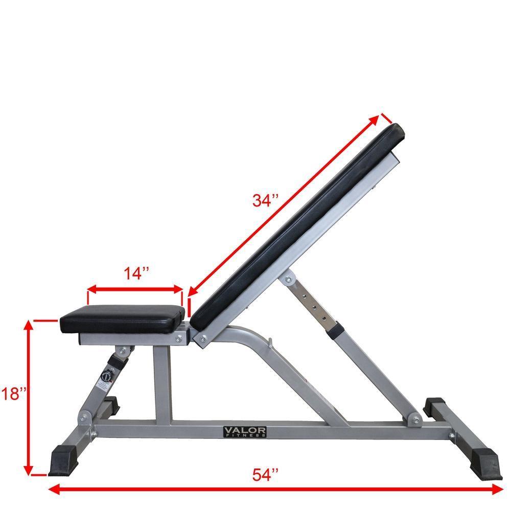 Valor Fitness DD-3 Adjustable Utility Bench