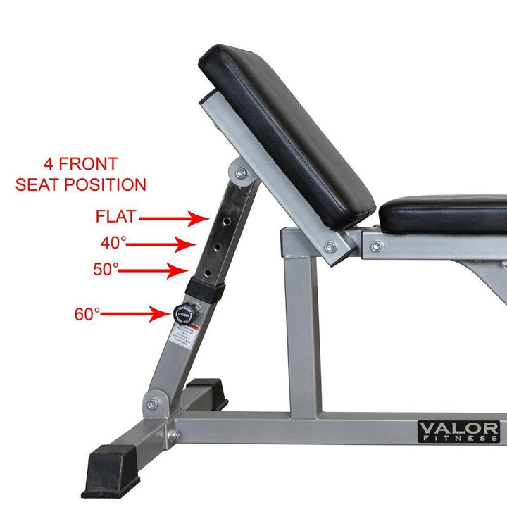 Adjustable Utility Bench - Order Online Today | Valor Fitness DD-3