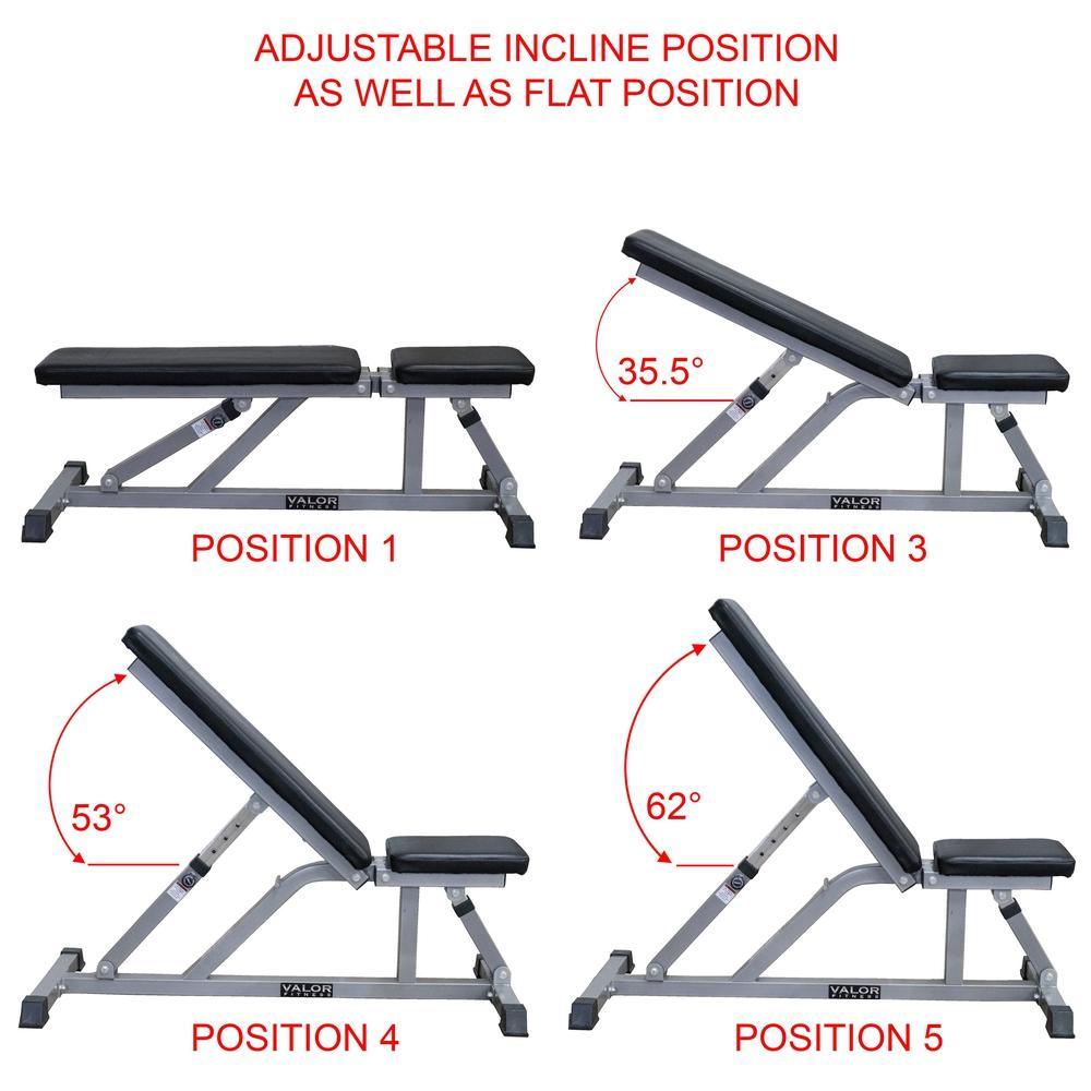 Valor Fitness DD-3 Adjustable Utility Bench