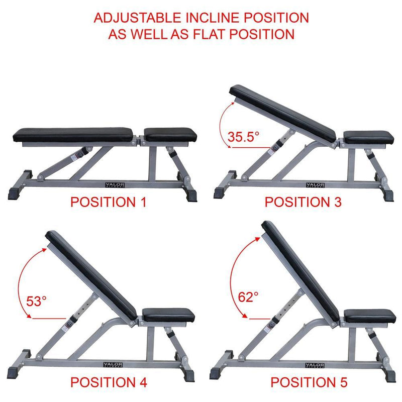 Load image into Gallery viewer, Valor Fitness DD-3 Adjustable Utility Bench
