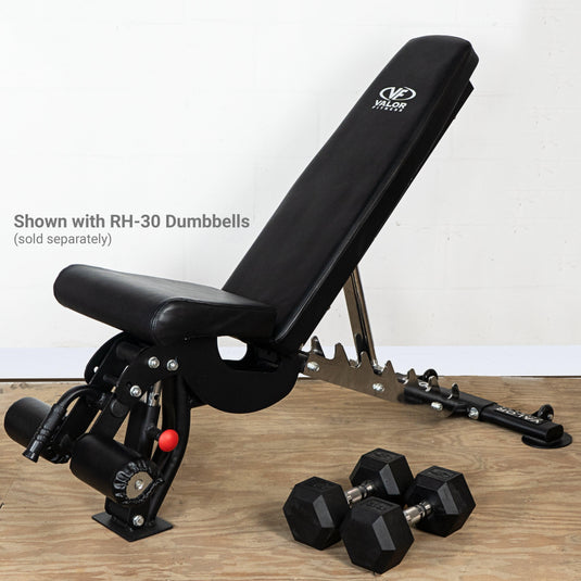 Valor Fitness Adjustable Bench (250219) - Treadmill Heroes