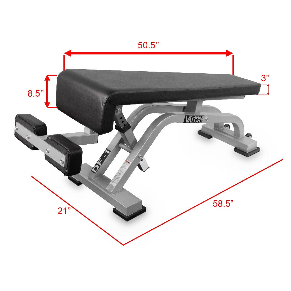 Valor Fitness DF-1, Decline/Flat Bench