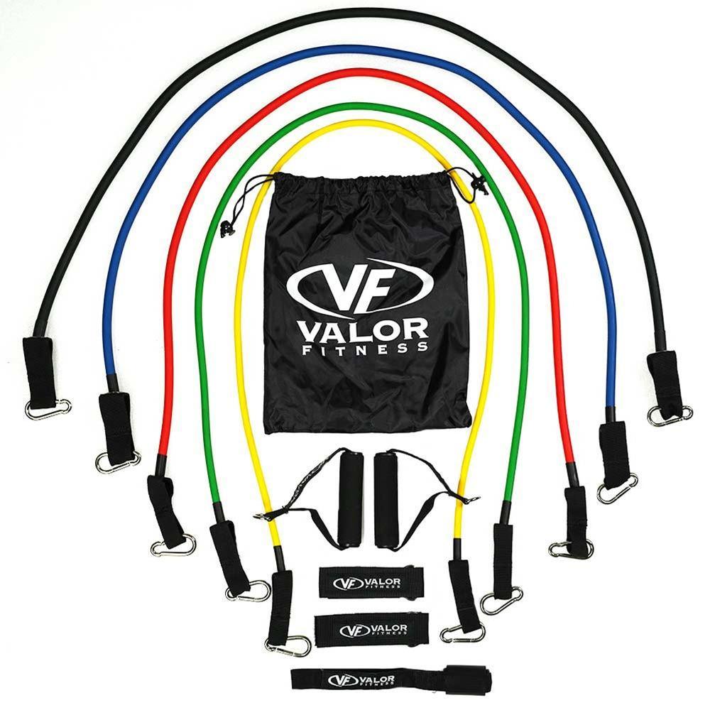 thumbnail image 2 of Pro Fit Physio Resistance Bands Set With 2 Sliding Discs & Carry Bag – 5 Bands + Blue Or Black Discs 2 of 3