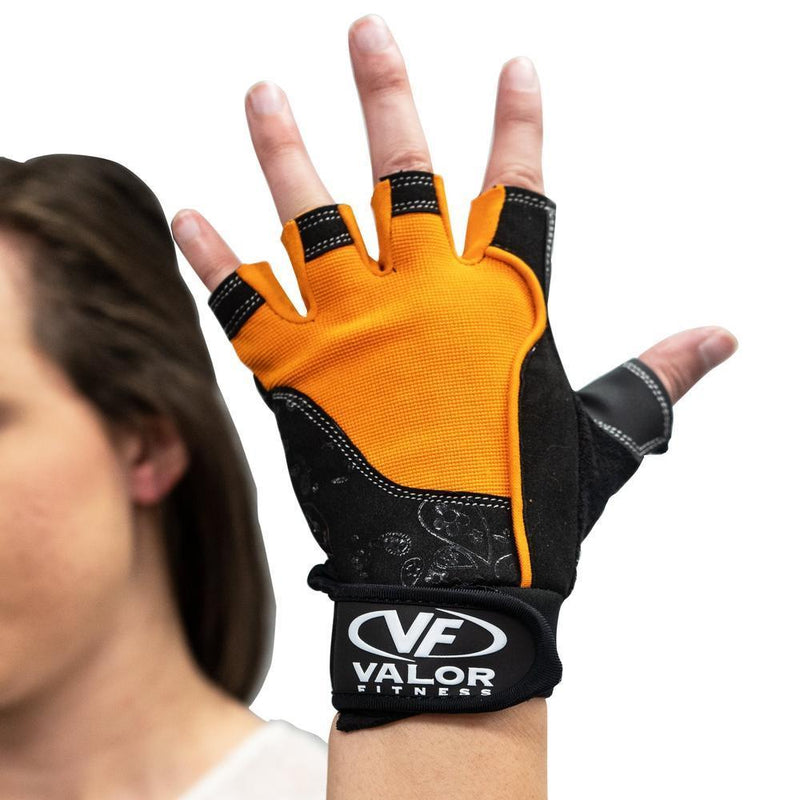 Load image into Gallery viewer, Valor Fitness GLV-2F, Women&#39;s Weightlifting Gloves (XS-XL)
