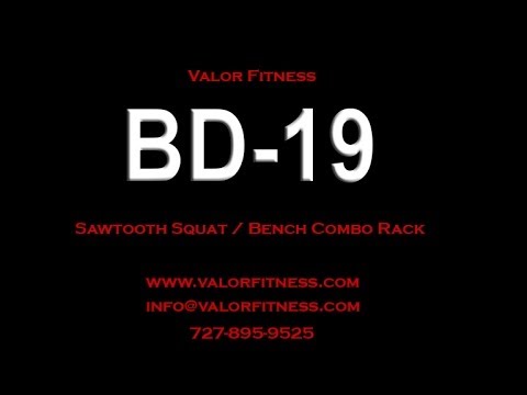 Valor Fitness BD-19, Sawtooth Squat Rack