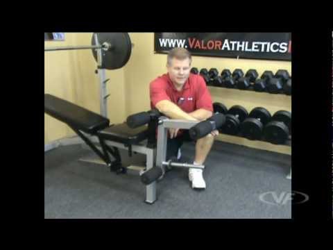 Load and play video in Gallery viewer, Valor Fitness EX-1, Leg Curl/Extension Attachment
