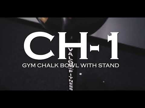 Gym Chalk Stainless Steel Bowl Stand w/ 8 Blocks