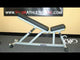 Flat - Incline Weight Bench w/ Wheels and Handle