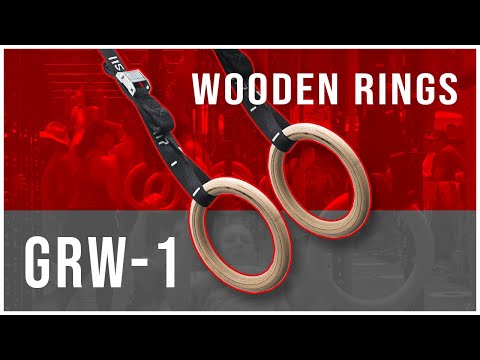 Load and play video in Gallery viewer, GRW-1, Wooden Gymnastic Rings
