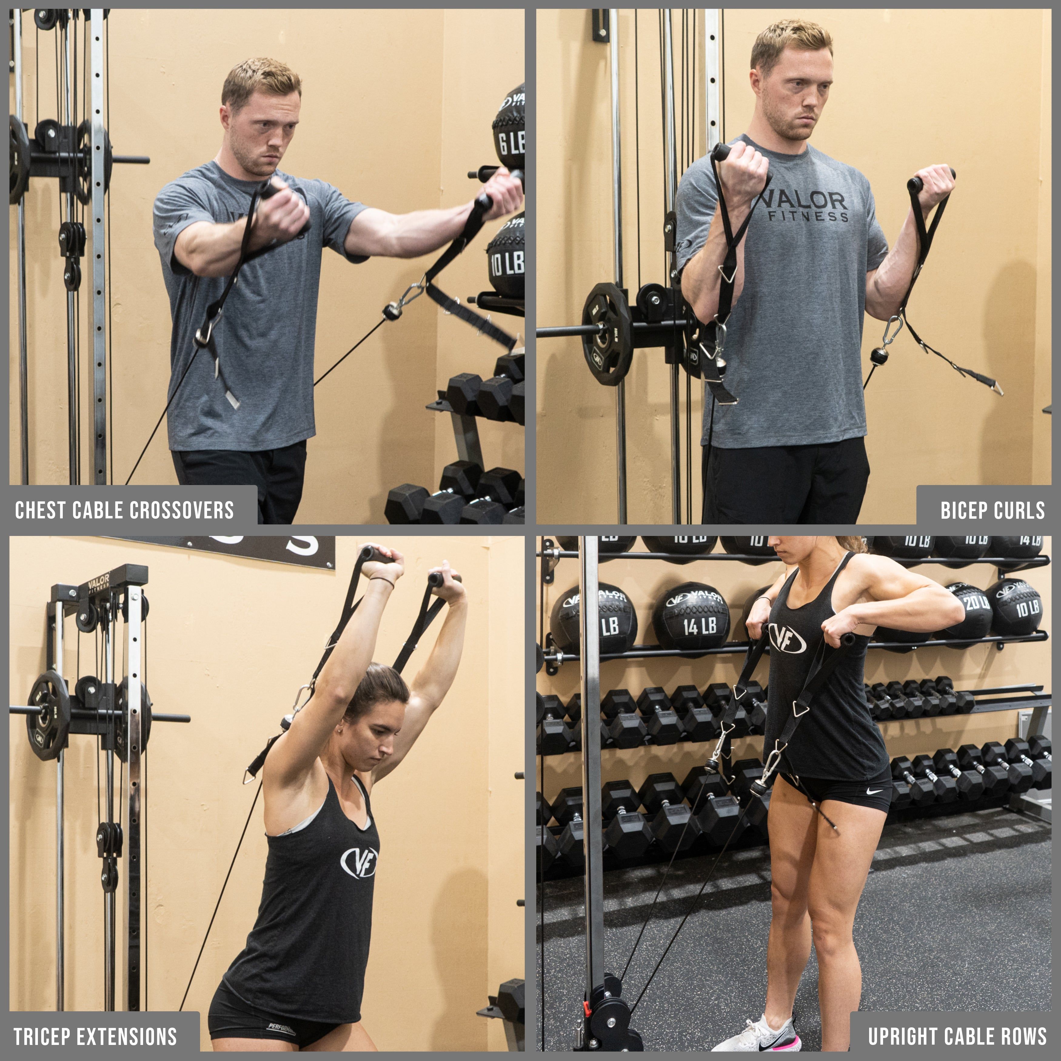 Adjustable Cable Machine Handles – Valor Fitness