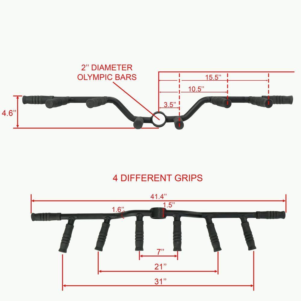 thumbnail image 2 of AimiDream V Bar Landmine Handle Attachment - Multi-Grip Barbell Handle For Rows & Rotational Exercises 2 of 14