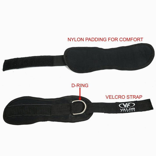 Barbell Pad & 2 Ankle Straps for Cable Machine - Gym Accessories for Women  and Men - Perfect