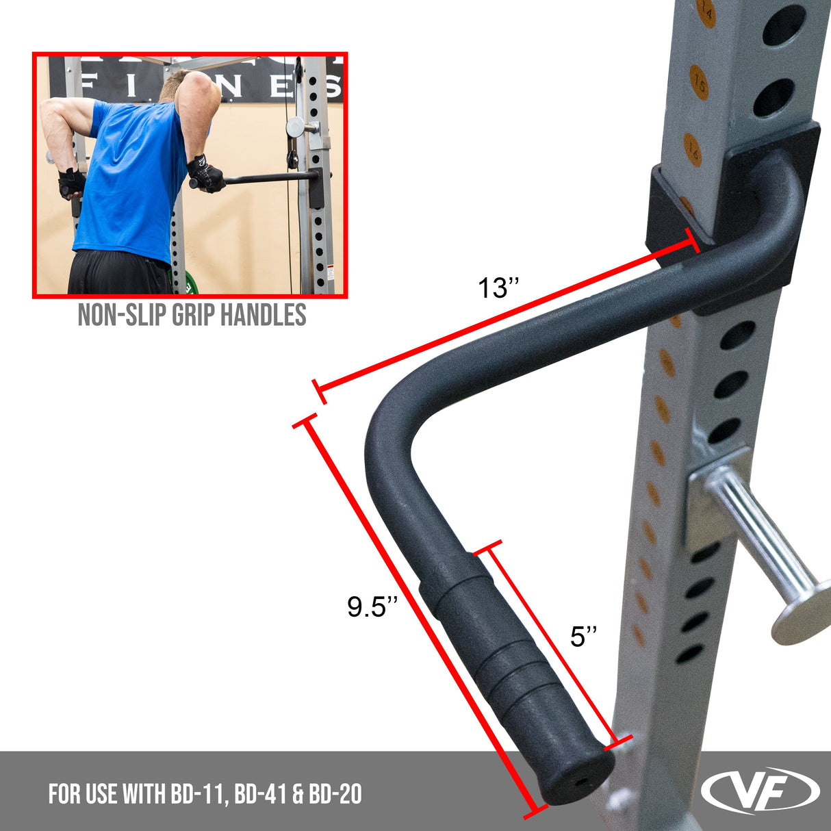 MB-B, Dip Handles for BD-11, BD-20, & BD-41 Power Racks