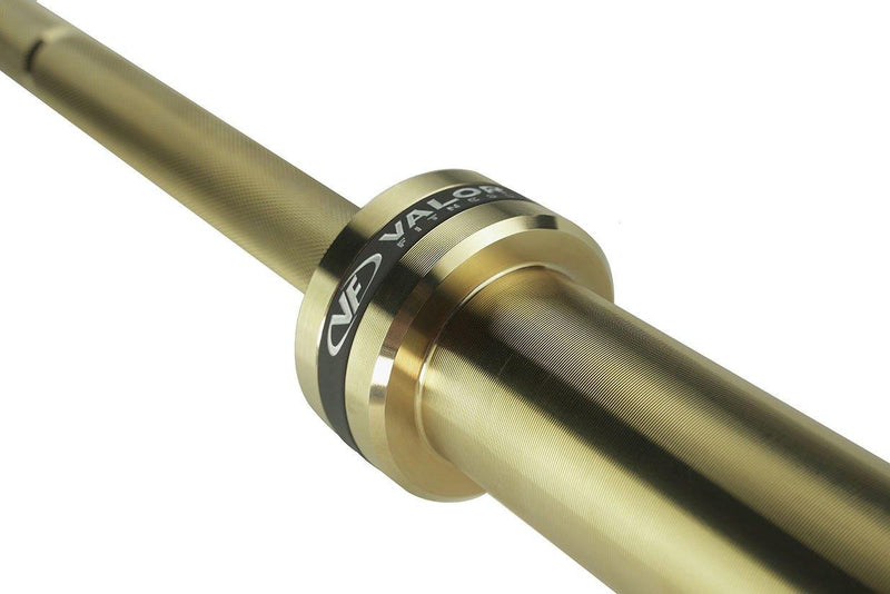 Load image into Gallery viewer, Valor Fitness OB-86-GT, Men&#39;s Gold Titanium Needle Bearing Barbell
