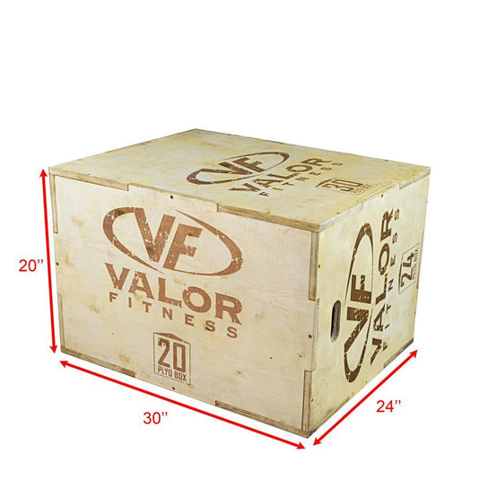Valor Fitness PBX-A, Wooden Plyo Box (20” x 24” x 30”)