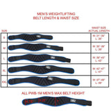 Valor Fitness PWB, Men's Weightlifting Belt (Multiple sizes, colors)