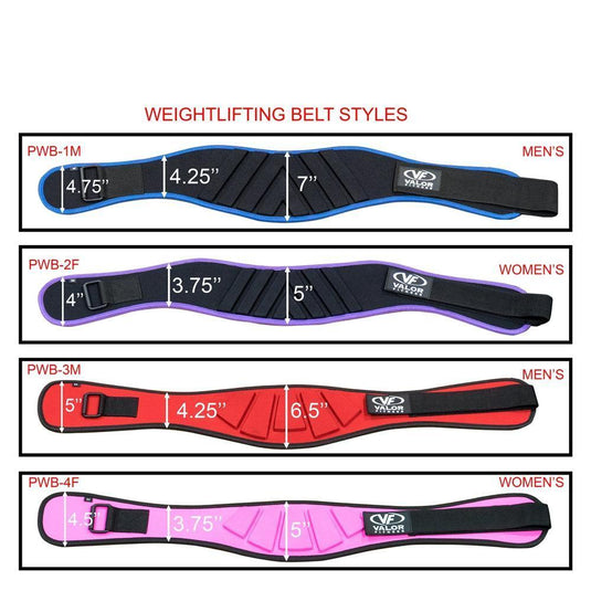 Valor Fitness PWB, Women's Weightlifting Belt (Multiple sizes, colors)
