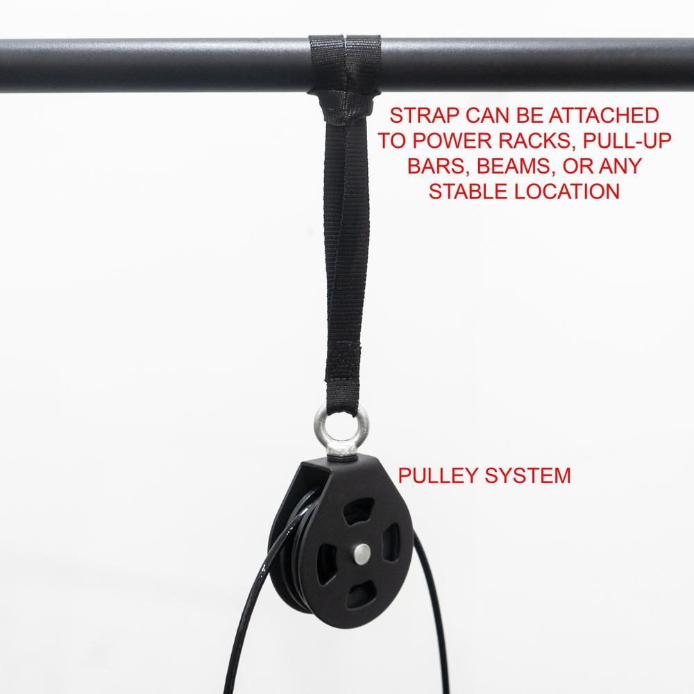 Valor Fitness PY-1ATTB, Portable Cable Station w/ Handle Bundle