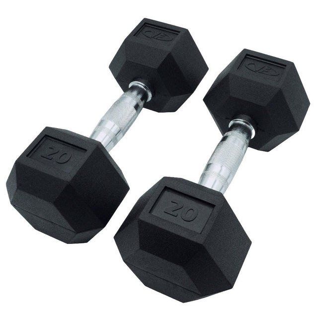 Valor Fitness RH, Rubber Hex Dumbbells