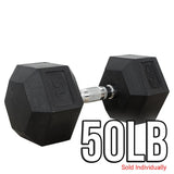 Valor Fitness RH, Rubber Hex Dumbbells