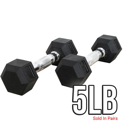 Valor Fitness RH, Rubber Hex Dumbbells