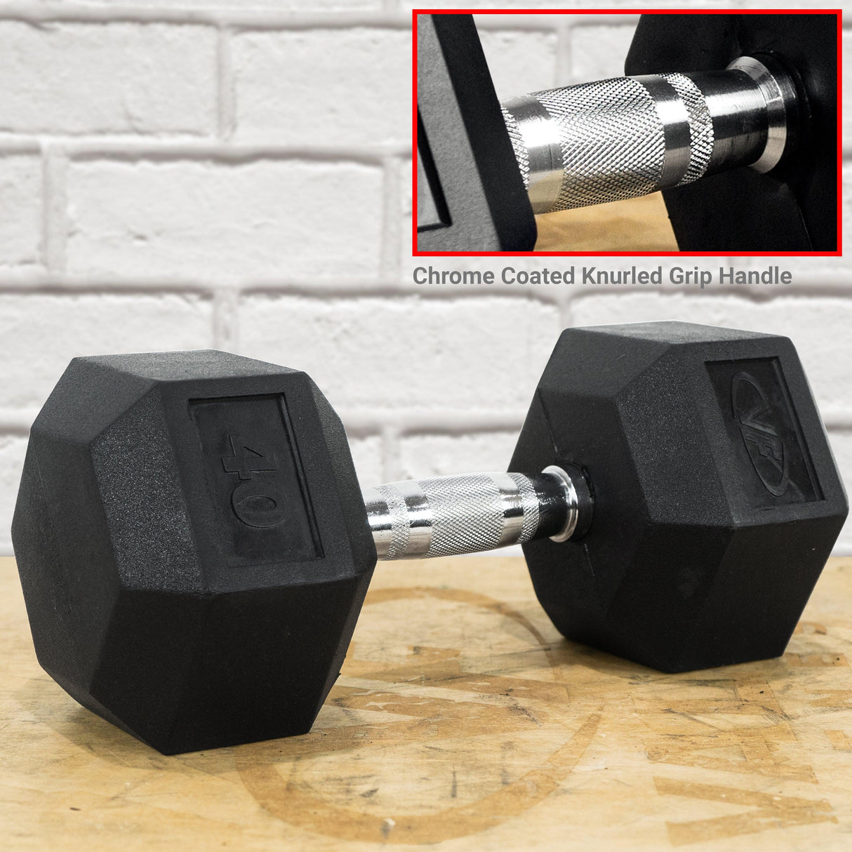 Valor Fitness RH, Rubber Hex Dumbbells