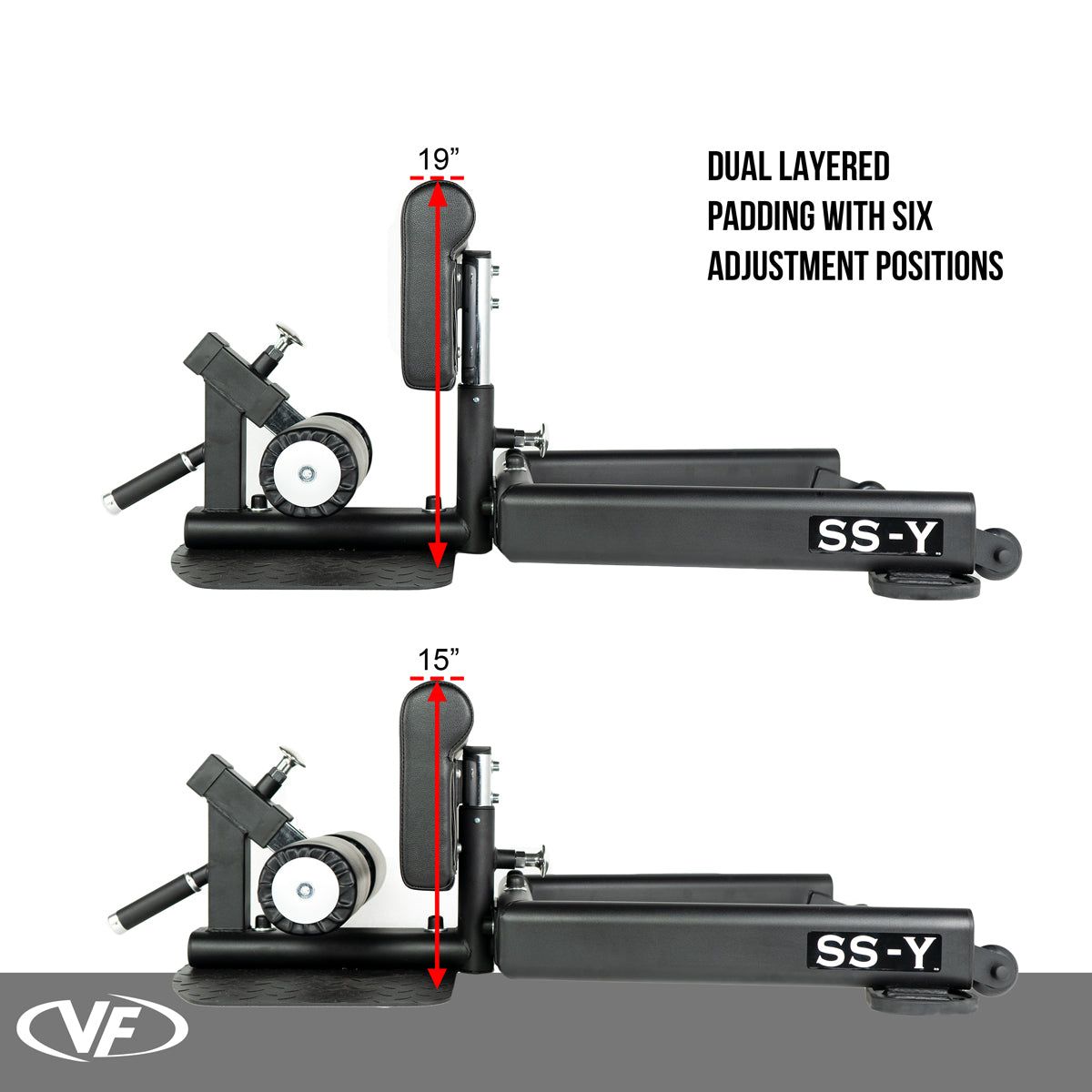 SS-Y, Sissy Squat Bench w/ Wheels