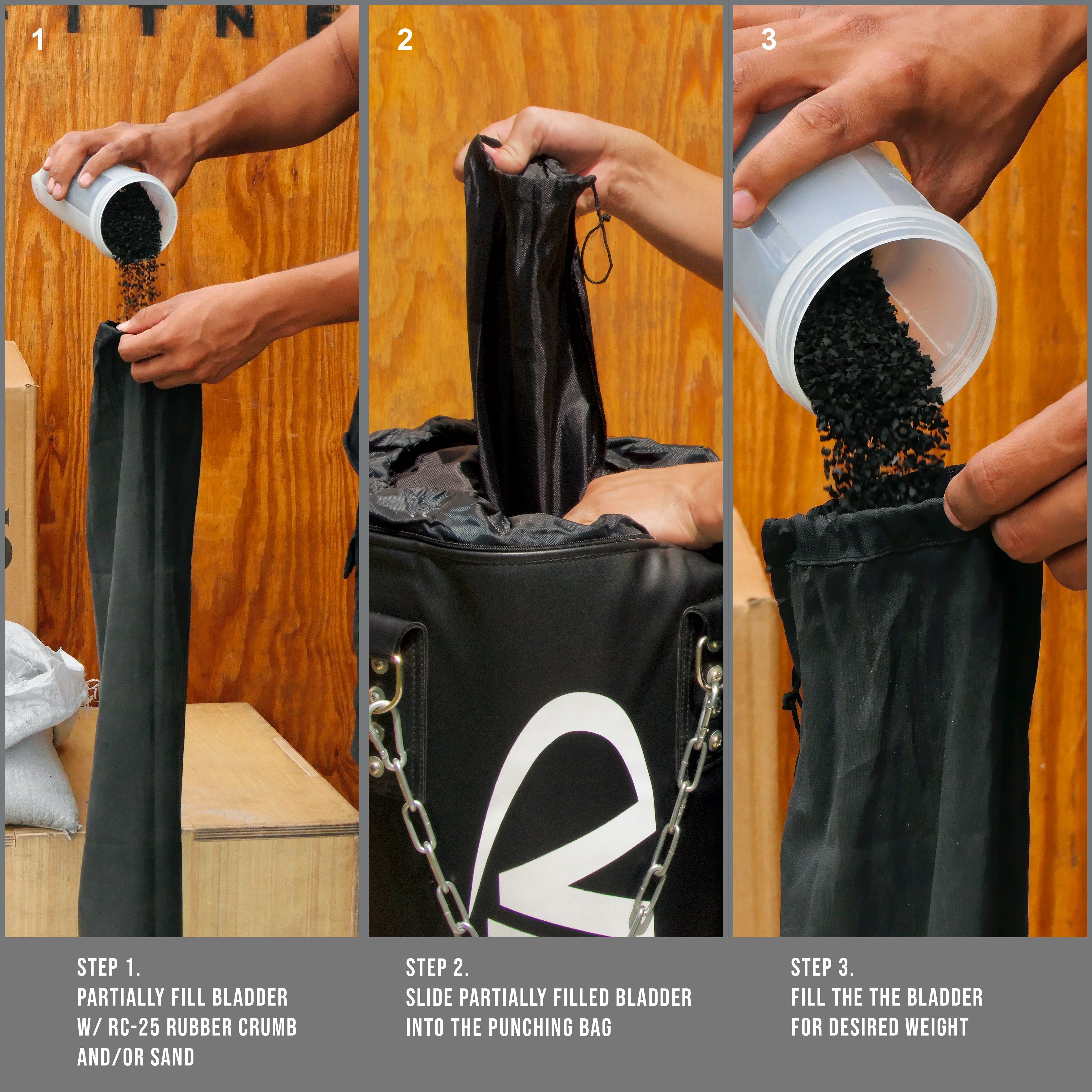 Canvas Weightlifting Sandbag Wear-resistant Load Sandbag with Zipper Adjustable  Weight Comfortable Handle Fitness Equipment